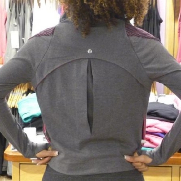Lululemon Sway Jacket Dark Grey & Señorita Pink Size 4 - Picture 2 of 12